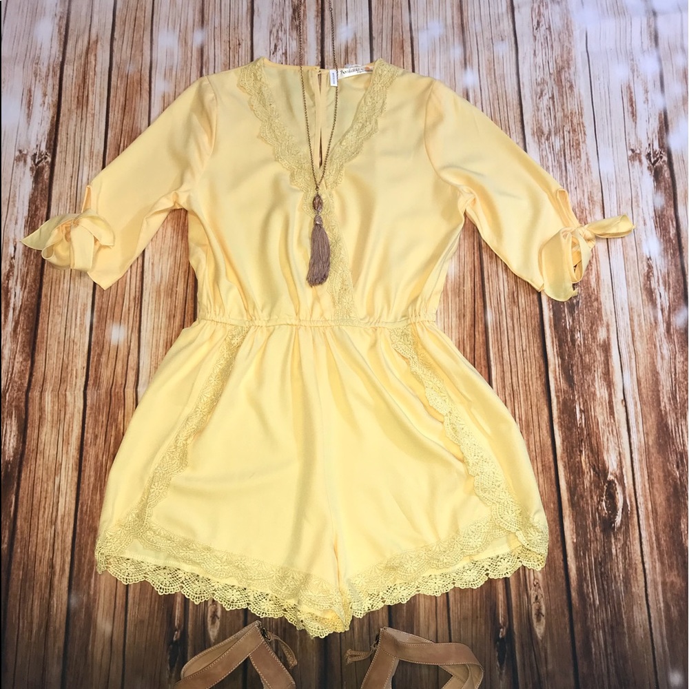 Beautiful Bright Yellow Romper!
